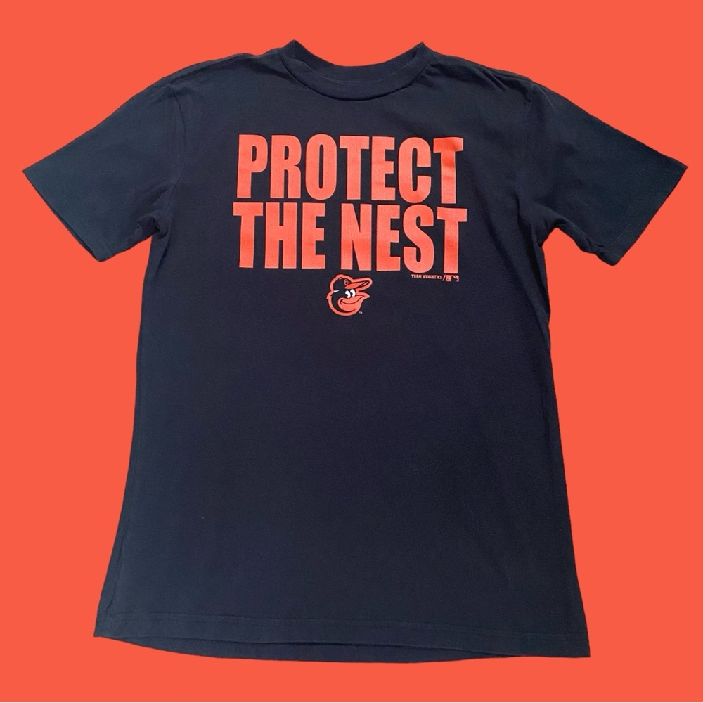 Team Athletics MLB Baltimore Orioles “Protect The Nest” YOUTH Tee
